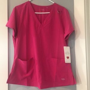 New York Laundry + MEDics Pink Nurse Tunic Sz L